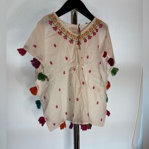 Pink Chicken New York Embroidered Tassel Cover-Up – Toddler 2/3Y (NWT)